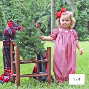 Classic Whimsy Santa's Favorite Smocked Long Bubble